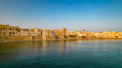 Walls of Tramontana in Trapani. Sicily Italy