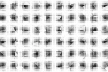 Grunge halftone background with dots. Black and white pop art pattern in comic style. Monochrome dot texture. Vector illustration
