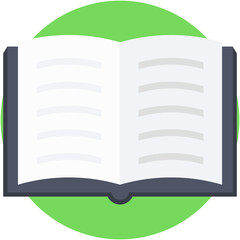 Open Book Vector Icon