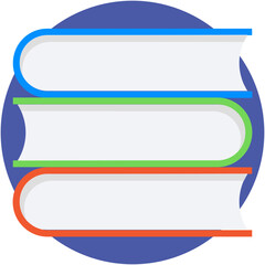 Obraz premium Books Vector Icon