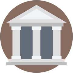 Court Building Vector Icon