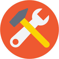 Repair Tools Flat Vector Icon