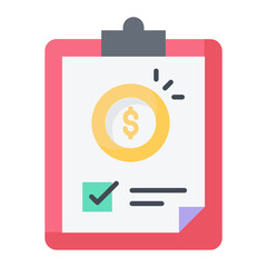 Financial Clipboard Icon