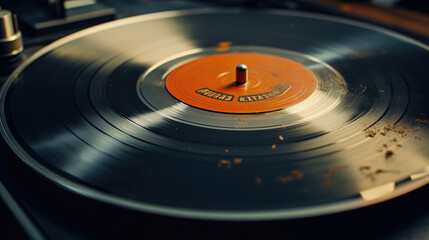 Record Player Nostalgia: Visualizing Vintage Vinyl Records with Scratches