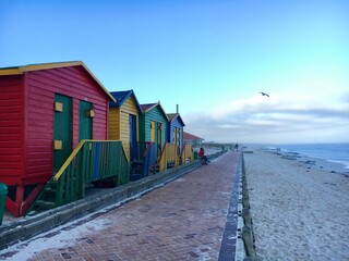 houses, south africa, beach