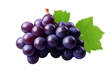 Fototapeta premium A bunch of grapes grown naturally in the garden. Chiang Rai Province isolated on a Transparent background. Generative AI