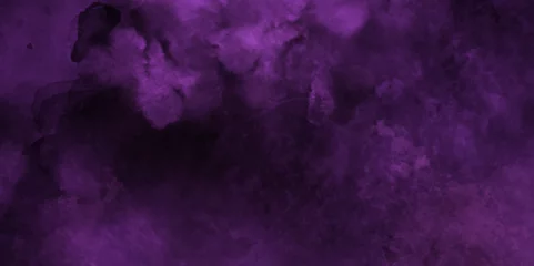 Foto op Canvas Black and Purple Smoke fog clouds color abstract background texture. Purple with Indigo Colors Abstract Texture Dark elegant Royal purple © Fannaan