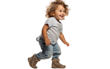 Playful Toddler's Expressive Charm On Transparent PNG