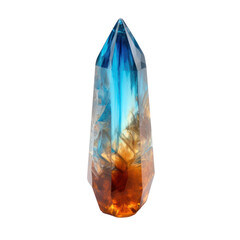 Blue and orange crystal chunk,beauitful crystral clear chunk 