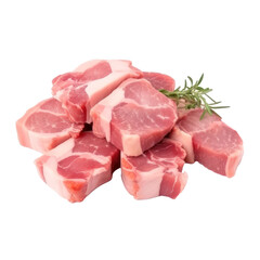 raw meat isolated on transparent or white background