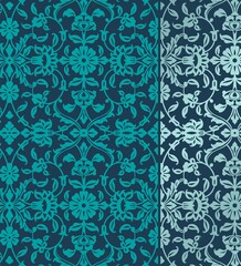 wedding card design, traditional paisley floral pattern , royal India	