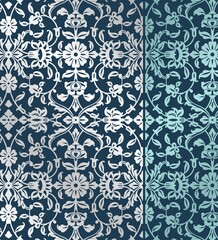 wedding card design, traditional paisley floral pattern , royal India	