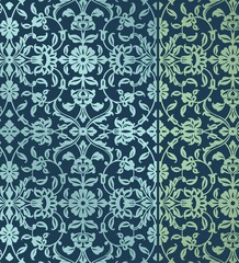 wedding card design, traditional paisley floral pattern , royal India	