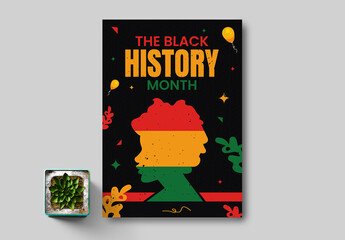 Black History Month Flyer layout
