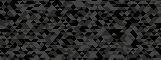 Seamless geometric pattern square shapes low polygon backdrop background. Abstract geometric wall tile and metal cube background triangle wallpaper. Gray and black polygonal background.	
 - obrazy, fototapety, plakaty