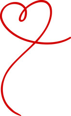 Heart outline sketch logo vector illustration. Cute Love Heart symbol hand drawing stylized design element