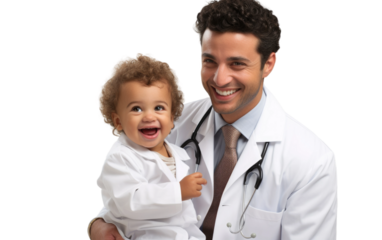 Boy Doctor On Isolated Background