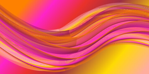 3d modern abstract colorful wave shape background 