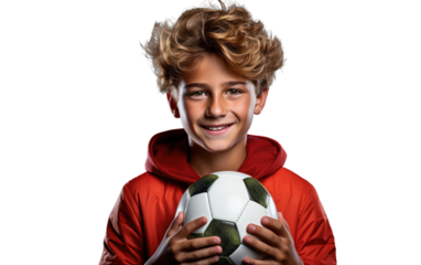Soccer Dream Boy On Transparent Background