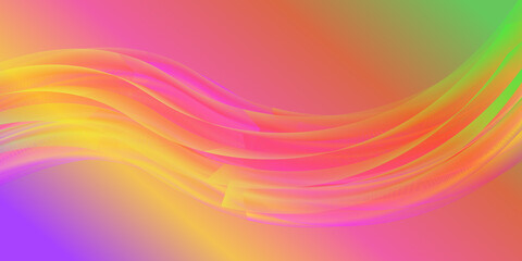3d modern abstract colorful wave shape background 