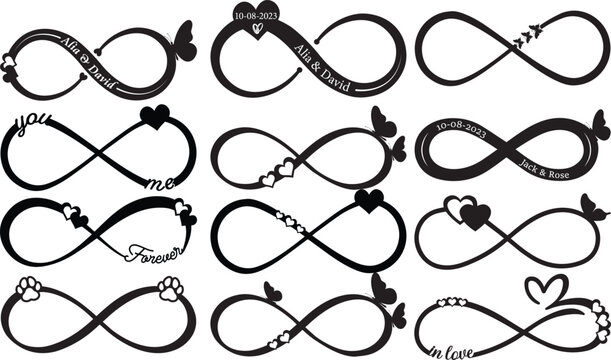 infinity sign laser cut bundle