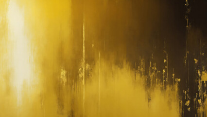 Dark Yellow and gold painting Abstract background