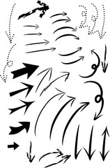 Several sets of arrow that can be use for editing porposes