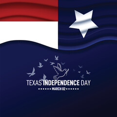 Obraz na płótnie Canvas Texas Independence Day. Texas Independence day creative concept. 