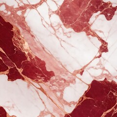 Naklejka premium Red and Rose Gold Marble Stone Background