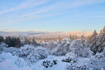 Canadian winter day in Vancouver.