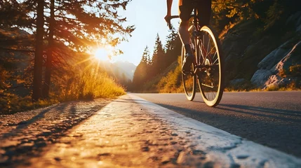 Foto op Plexiglas Die Freiheit der Straße: Sommerliches Radfahren für ein aktives Lebensgefühl © Joseph Maniquet