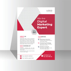 Modern Corporate business flyer template design . creative colorful business flyer design,abstract business flyer,vector template design.