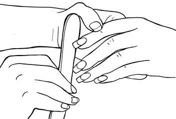 servicio de manucuria integral en un centro de estética donde se embellecen las manos mediante...