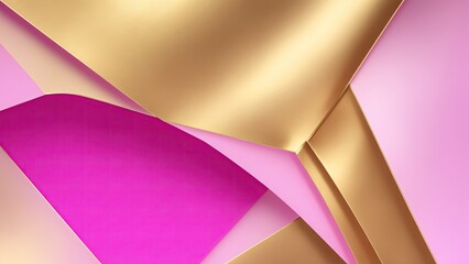 Pink with golden Glam Edge Background