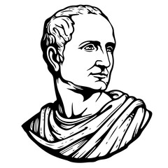 Marcus Tullius Cicero portrait - obrazy, fototapety, plakaty