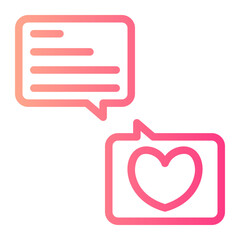 message gradient icon