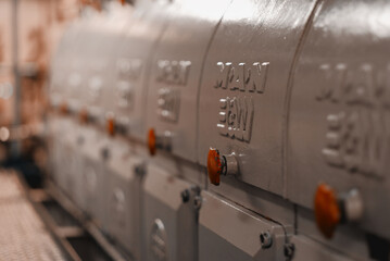 Cover For High-Pressure Fuel Pumps On The Main Engine Of The Ship