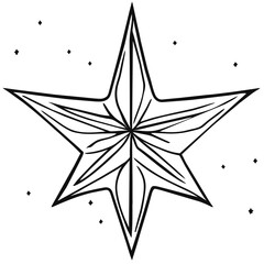 Obraz premium abstract star shape, abstract star vector, vector illustration of a star