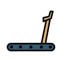 Fitness Gym Sports Filled Outline Icon