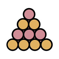 Game Pool Sport Filled Outline Icon