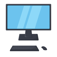 monitor and keyboard illustration