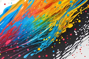 abstract background beautiful paint splashes, created by ai generated