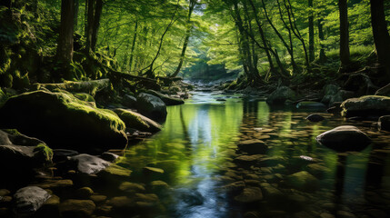 �Babbling Brook Serenity Spot for Contemplation