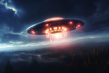 Obraz premium Generative AI picture of astronaut spaceman woman do space walk working space station in outer space futurism