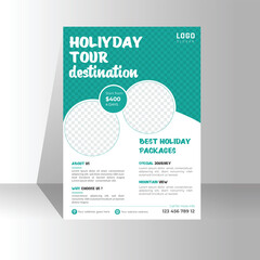 travel  flyer design template. Summer brochure template.Travel poster or flyer pamphlet brochure design.
