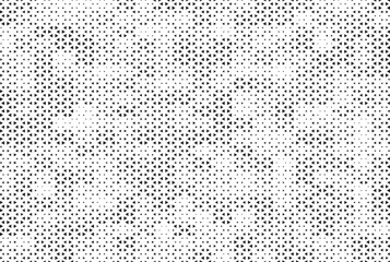 Abstract triangular halftone texture vector geometric Background. Halftone triangles retro grunge pattern. Minimal 80s style dynamic structure wallpaper - obrazy, fototapety, plakaty