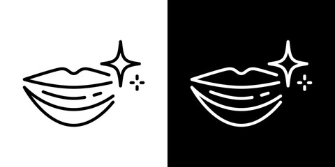 綺麗な口のアイコン