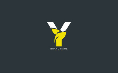 Alphabet letter Initial Y, YY logo vector design, minimal, innovative, creative, symbol, sign, monogram, template, logotype, concept, branding for premium business typeface, startup, company