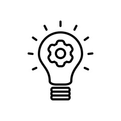 Fototapeta premium innovation icon vector in line style