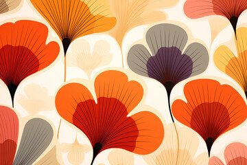 a pattern of colorful flowers